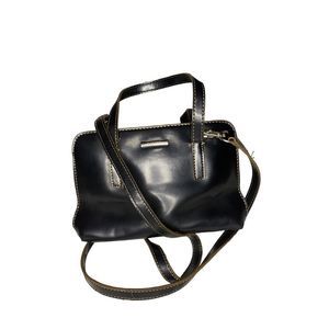 Nine West Faux Leather Small Satchel Purse Crossbody Strap Beautiful Condition